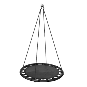 40Inches Saucer Tree Swing in Black Color Outdoor Round Mat Swing Set Platform Swing for Kids