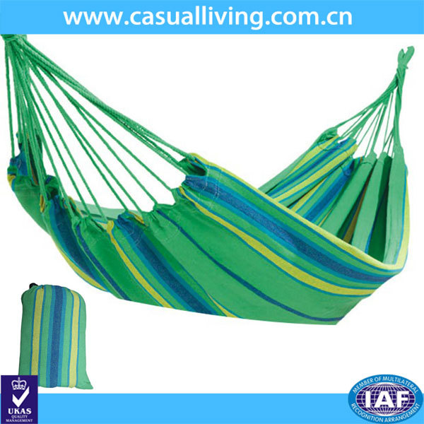 Hot sale Soft & Comfortable canvas Hammock cotton With Pillow portable cotton hammock