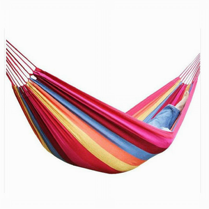 Hot sale Soft & Comfortable canvas Hammock cotton With Pillow portable cotton hammock