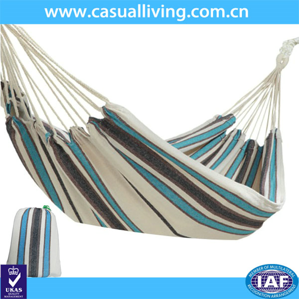 Hot sale Soft & Comfortable canvas Hammock cotton With Pillow portable cotton hammock