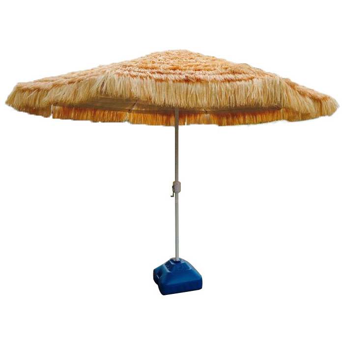 Thatch Patio Tiki Umbrella - Tropical Palapa Raffia Tiki Hut Hawaiian Hula Beach Umbrella