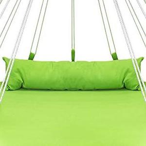 Hanging Swing Nest with Pillow for Indoor/Outdoor Use Double Hammock Daybed Saucer Style Lounger Swing