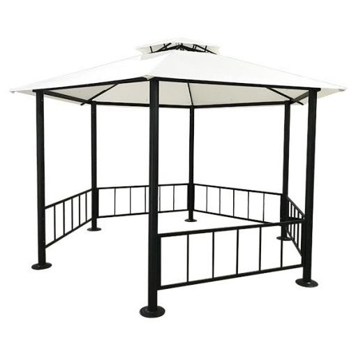 Garden Double Roof Gazebo Cheap Outdoor Hexagon Gazebo with Metal Roof