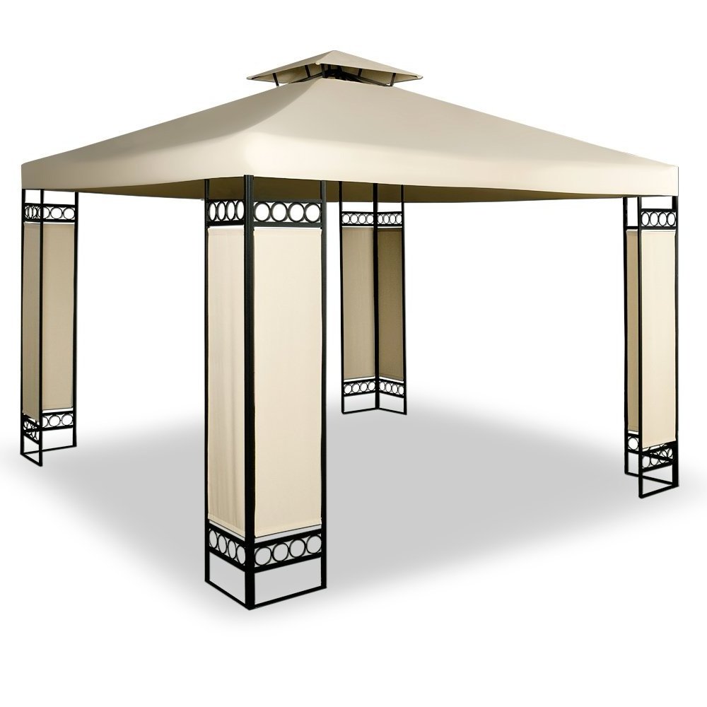 Metal Decorative Gazebo Luxury Patio Garden Pavilion Metal Pop Up Tents Steel Gazebo For Sale