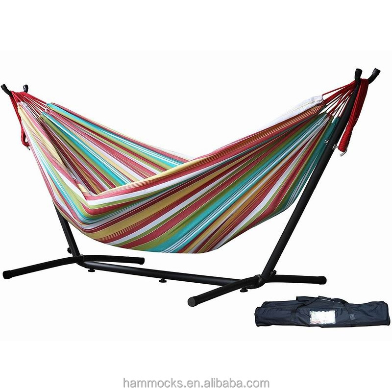 Hammocks with metal frame steel frame hammock camping cotton hammock with stand