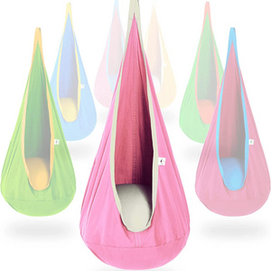 Danlong Modern Design Kids Single Swing Hanging Hammock Pod Swing Indoor Outdoor Sensory Swing