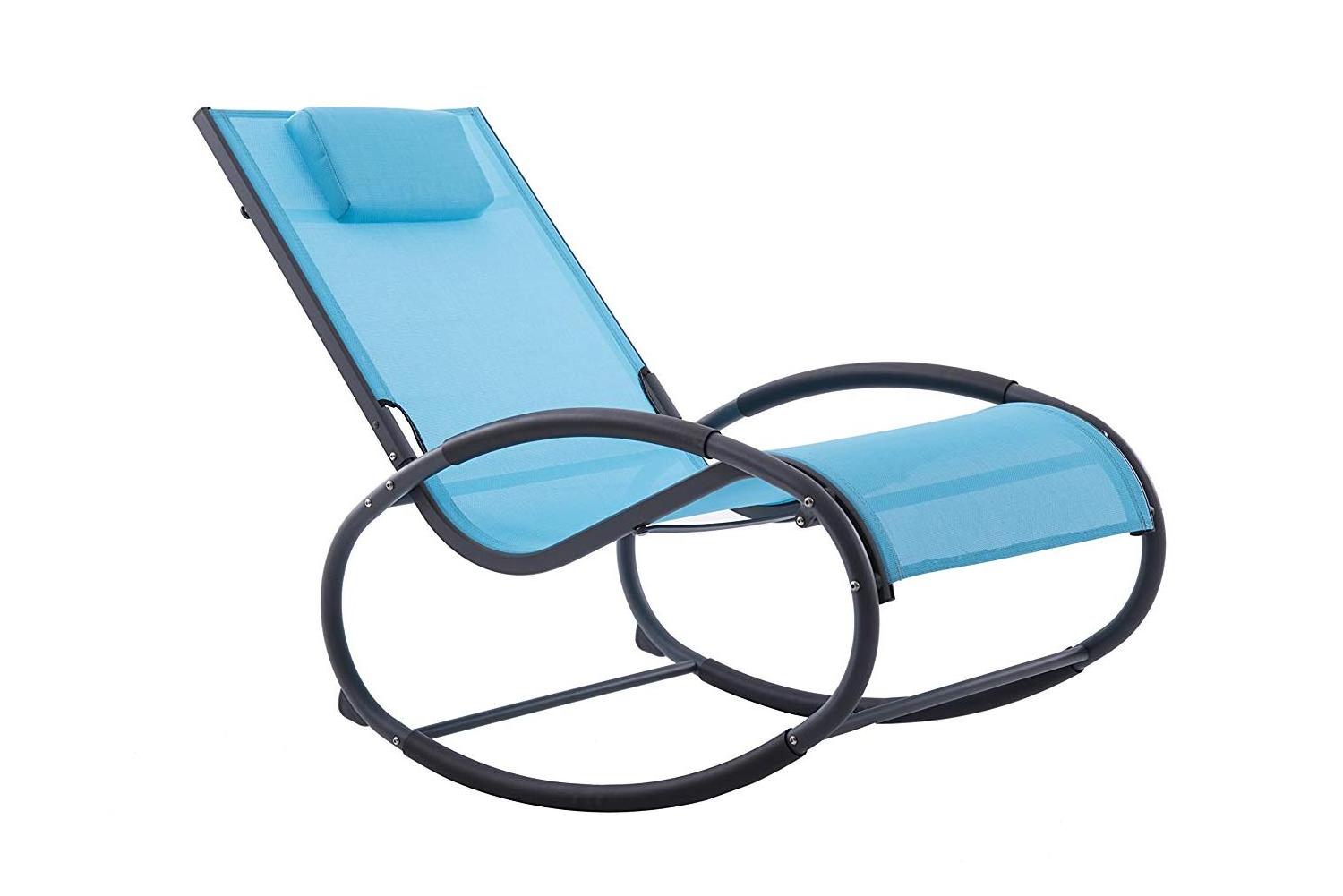 Best selling outdoor chaise lounge chairs aluminum rocking sun lounger