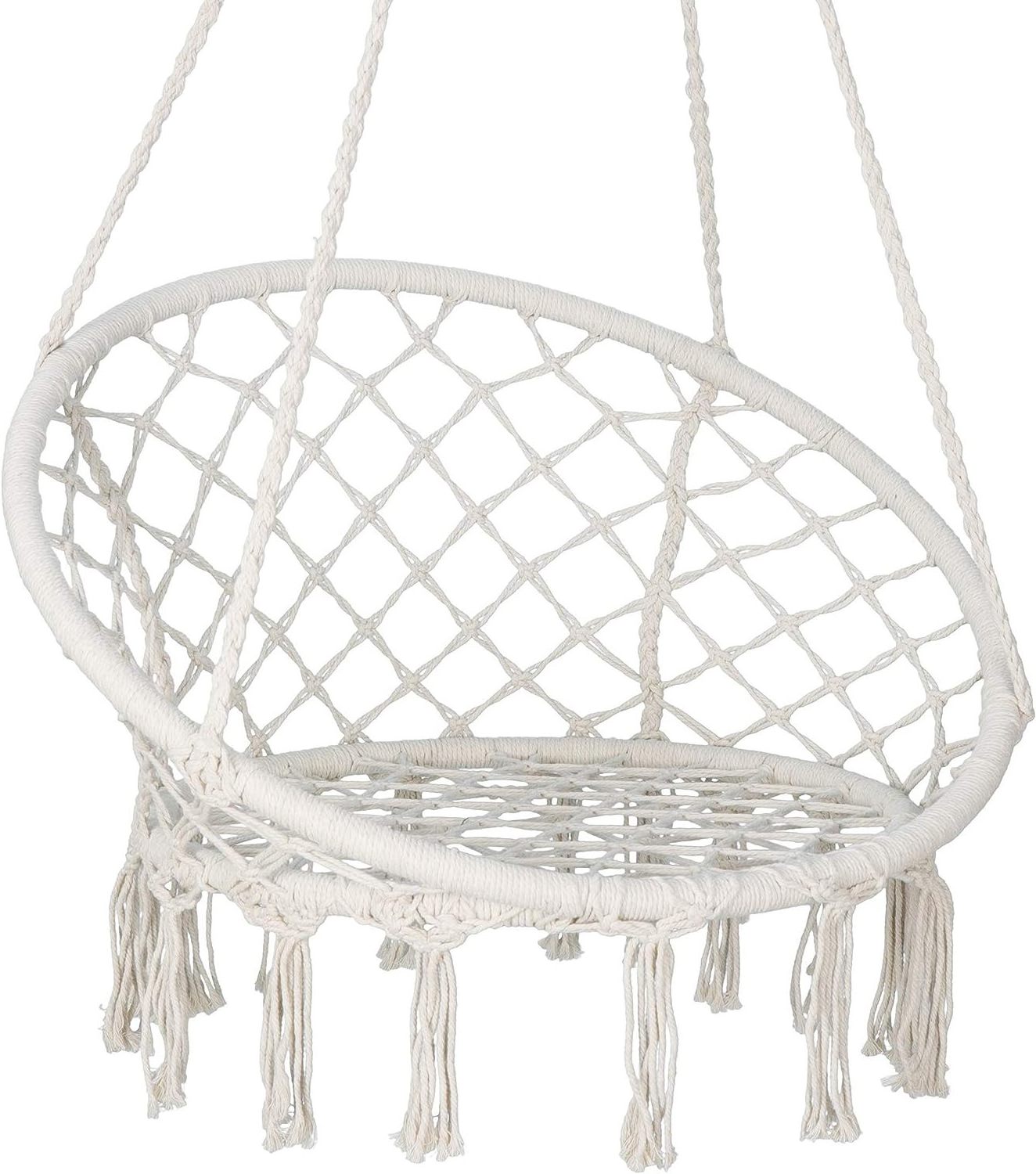 Manufacturer Low MOQ Cotton Rope Macrame Swing Hammock Chair For Bedroom Outdoor