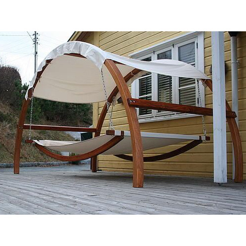 Oversize Deluxe Patio Wooden Camping Double Hammock OEM/OMD Available Wood Hammock Stand