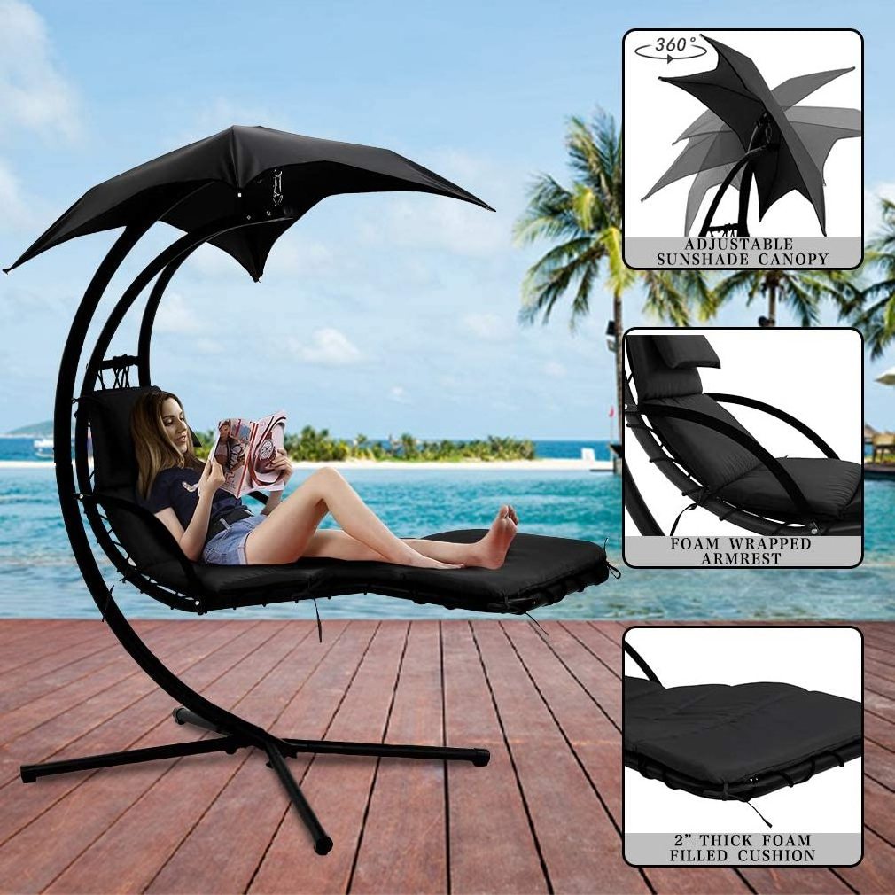 Outdoor Heavy Duty Hanging Lounge Chair Dream Hammock Chair with Removable Canopy BestSuppliers