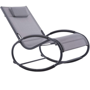 Best selling outdoor chaise lounge chairs aluminum rocking sun lounger