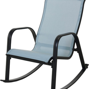 Outdoor Lounge Recliner Chair Textile Rocking Chair Relax Mesh Sling Rocker