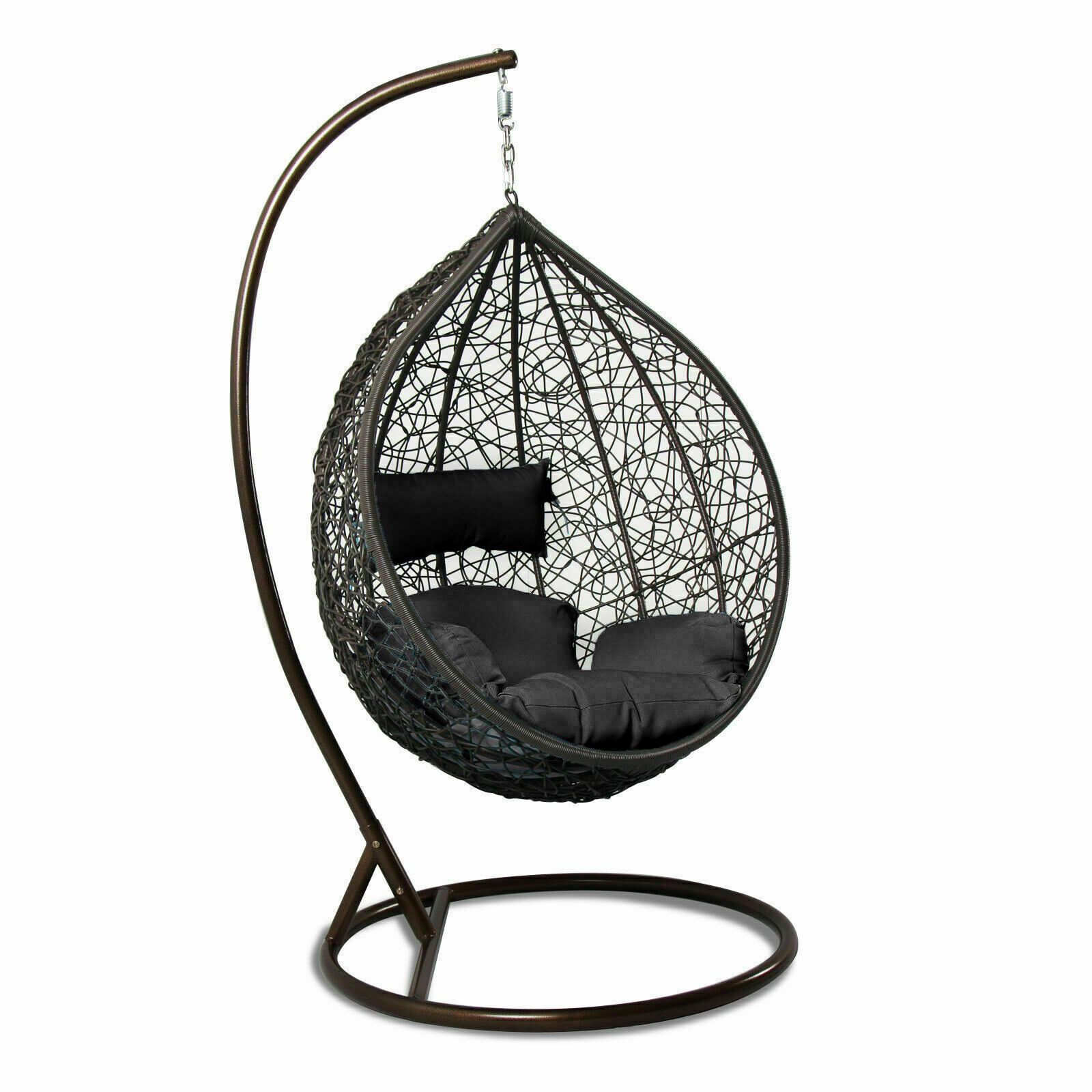 Indoor Outdoor Hanging Egg Chair with Stand Egg Swing Hammock Chair with Stand