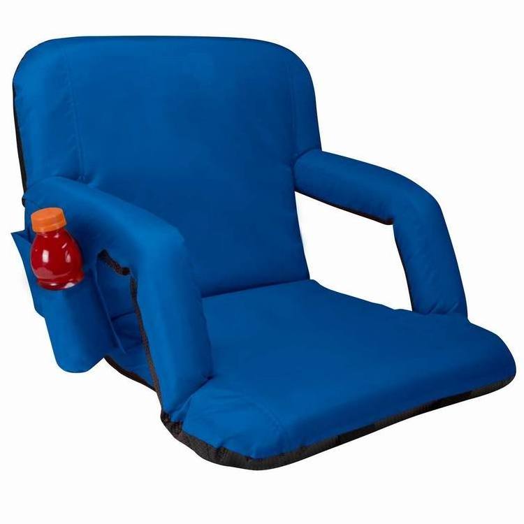 Best Extra Wide Stadium Seat with cup holder for Bleachers or Benches - Enjoy Padded Cushion Backs and Armrest Support