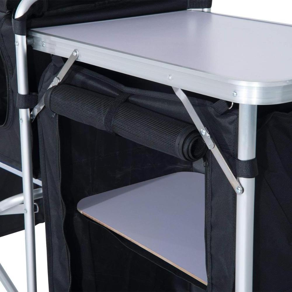 Outdoor Portable Fold-Up Camping Kitchen Table