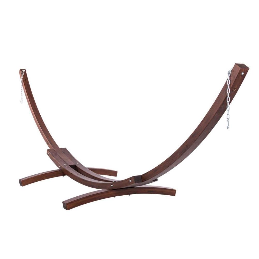 High Quality Wood Hammock Stand Wooden Curved Arc Wide Hammock Stand