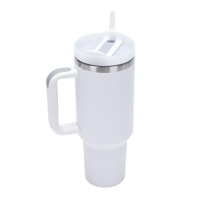 Custom Logo 40oz Stainless Steel Mug with Handle Sublimation Sippy Cup Stanleys Cup