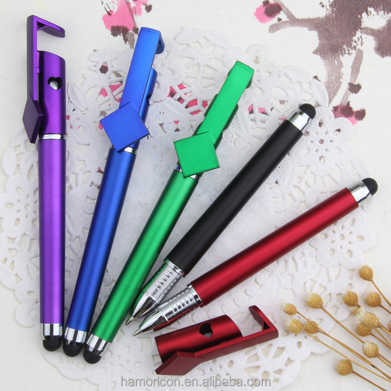 2018 Promotional touch stylus pen for smart board pen phone Mobile phone support gel ink pen