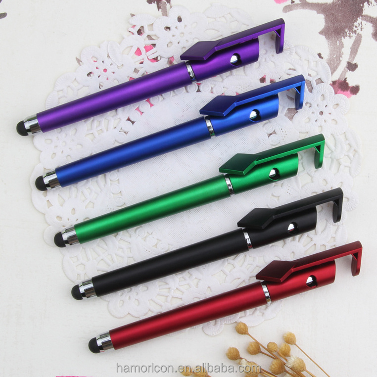 2018 Promotional touch stylus pen for smart board pen phone Mobile phone support gel ink pen