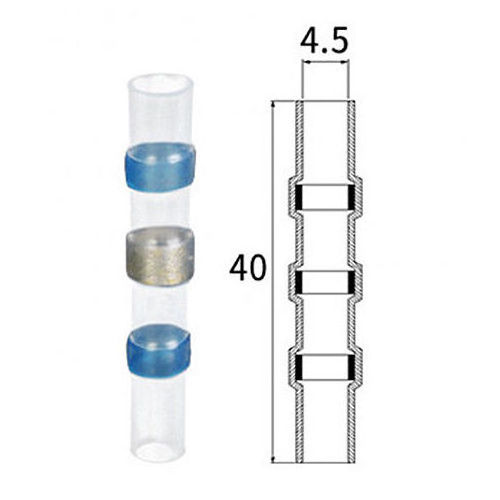 Hampool Electrical Waterproof Seal Heat Shrink Butt Terminals Solder Sleeve Wire Connectors