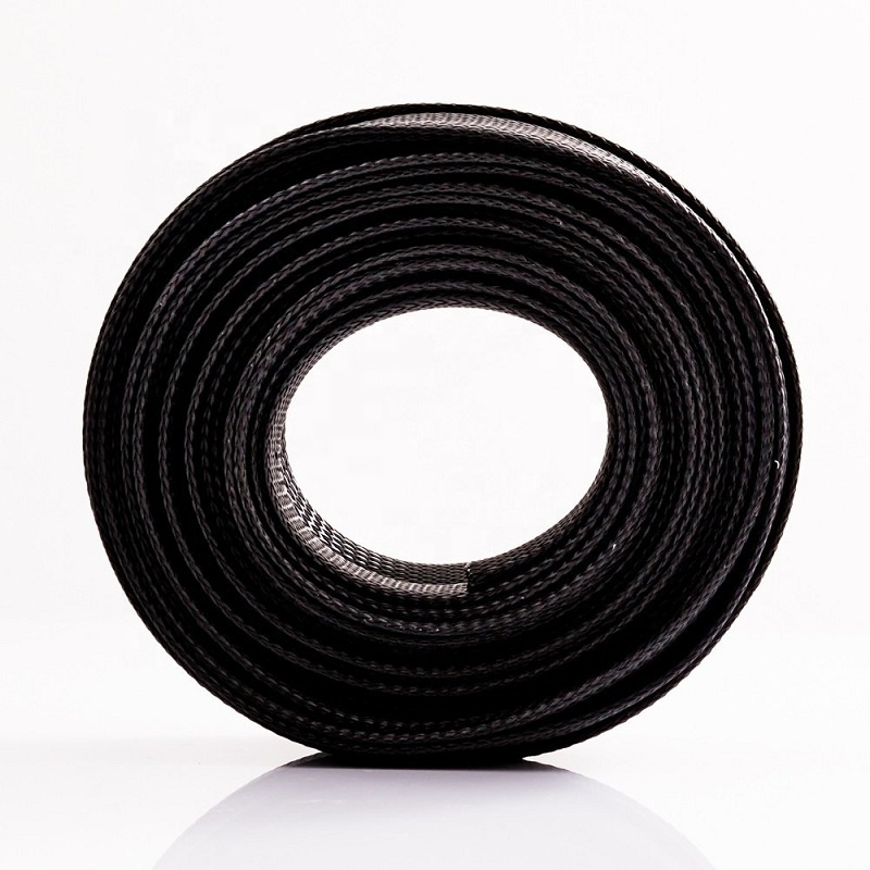 Heat Resistant Expandable Wire Protection Braid Sleeving Cable Black PET Braided Cable Sleeve