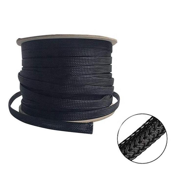 Hampoolgroup Industry Quality PET Expandable Pet Cable Sleeve Braided Cable Sleeving