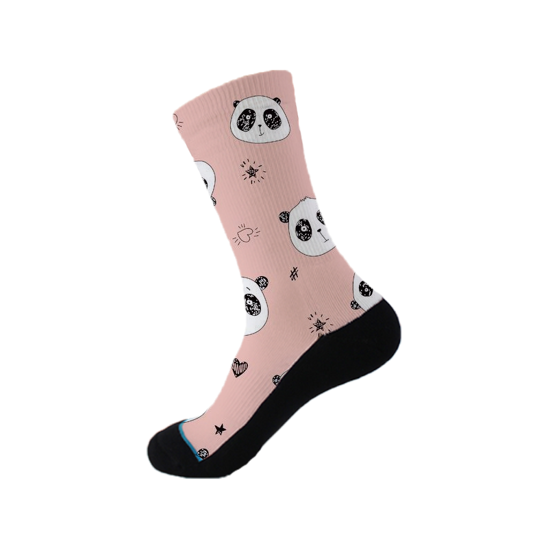 custom funny sublimation polyester socks blank