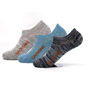 Rockingtoes men custom mesh non slip no show Invisible low cut ankle grip cotton socks