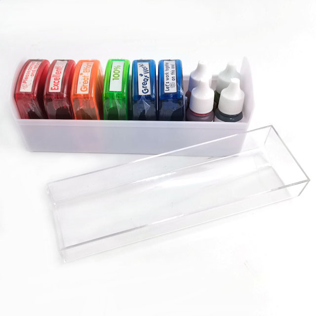 Universal Good Quality Multi-colored Plastic Flash Self-inking Stamp Custom