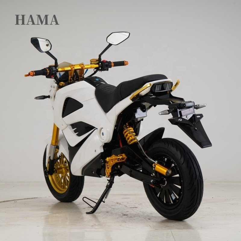 Wuxi high quality electric motorcycle 2000w lithium electric delivery scooter adult electric moped bike with 2 person seat