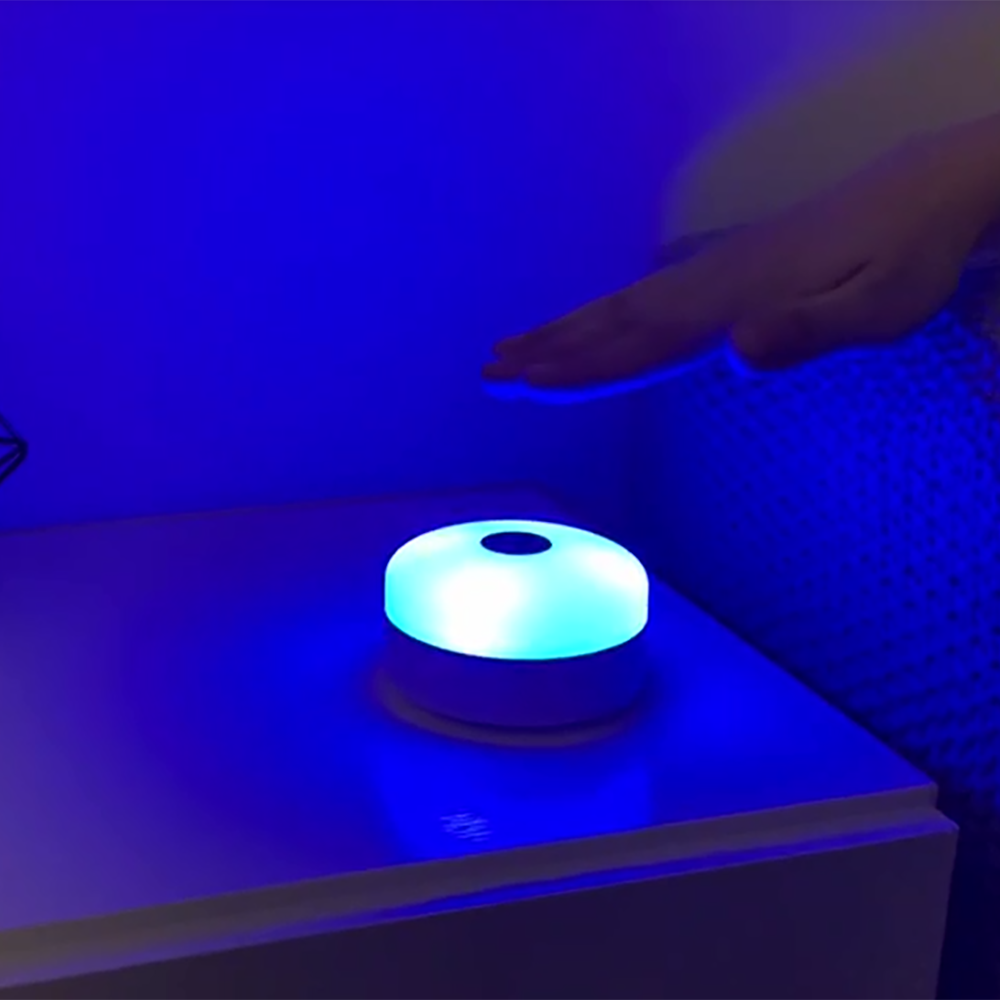 Mini LED Night Light Sense Control With 7 Colorful RGB Lights Soft Night Night Best for Kids Bed Room Gift Giving