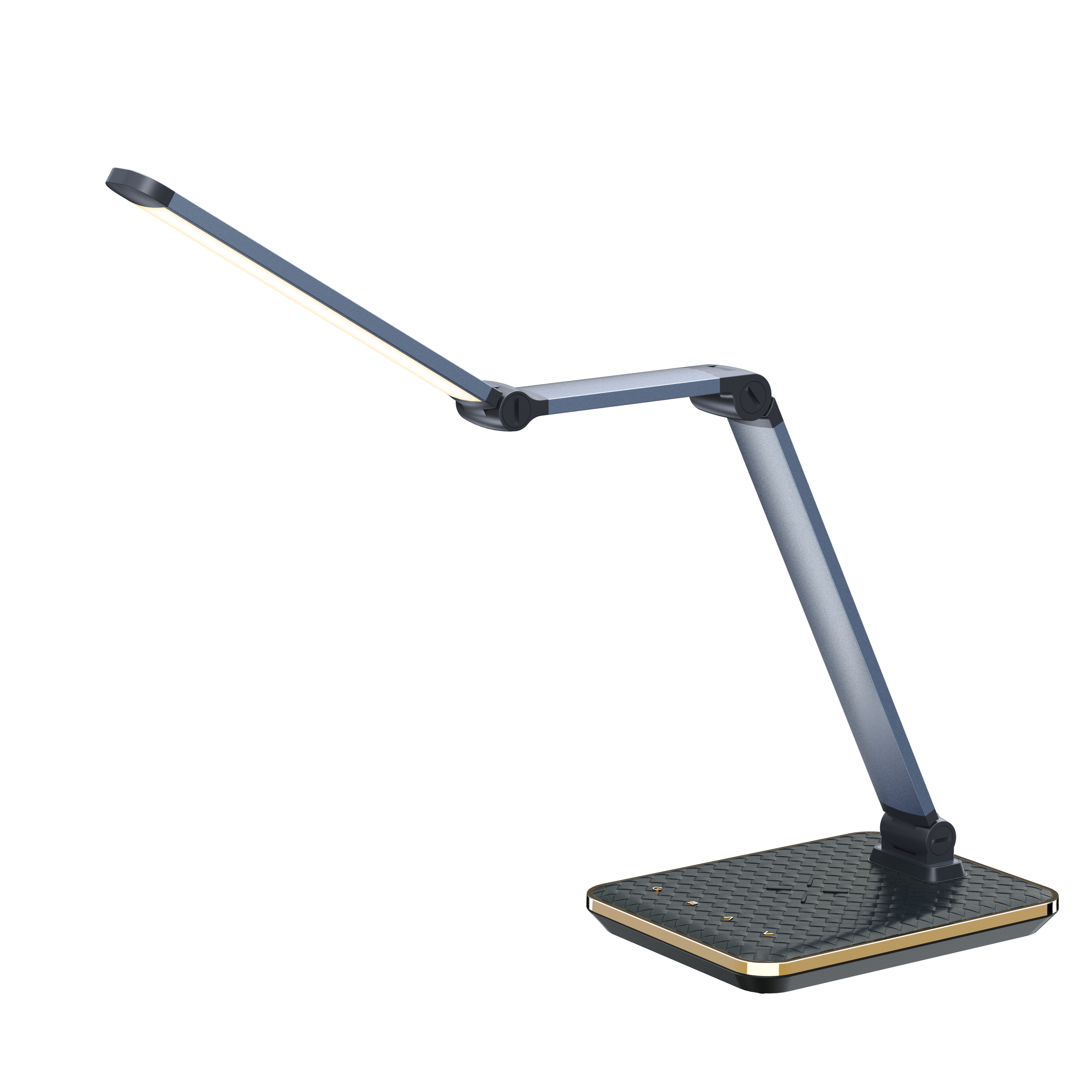 Foldable Swing Arm Table Lamps Dimmable Reading LED Desk Lamp with 5 Brightness Levels Led Light wireless charger