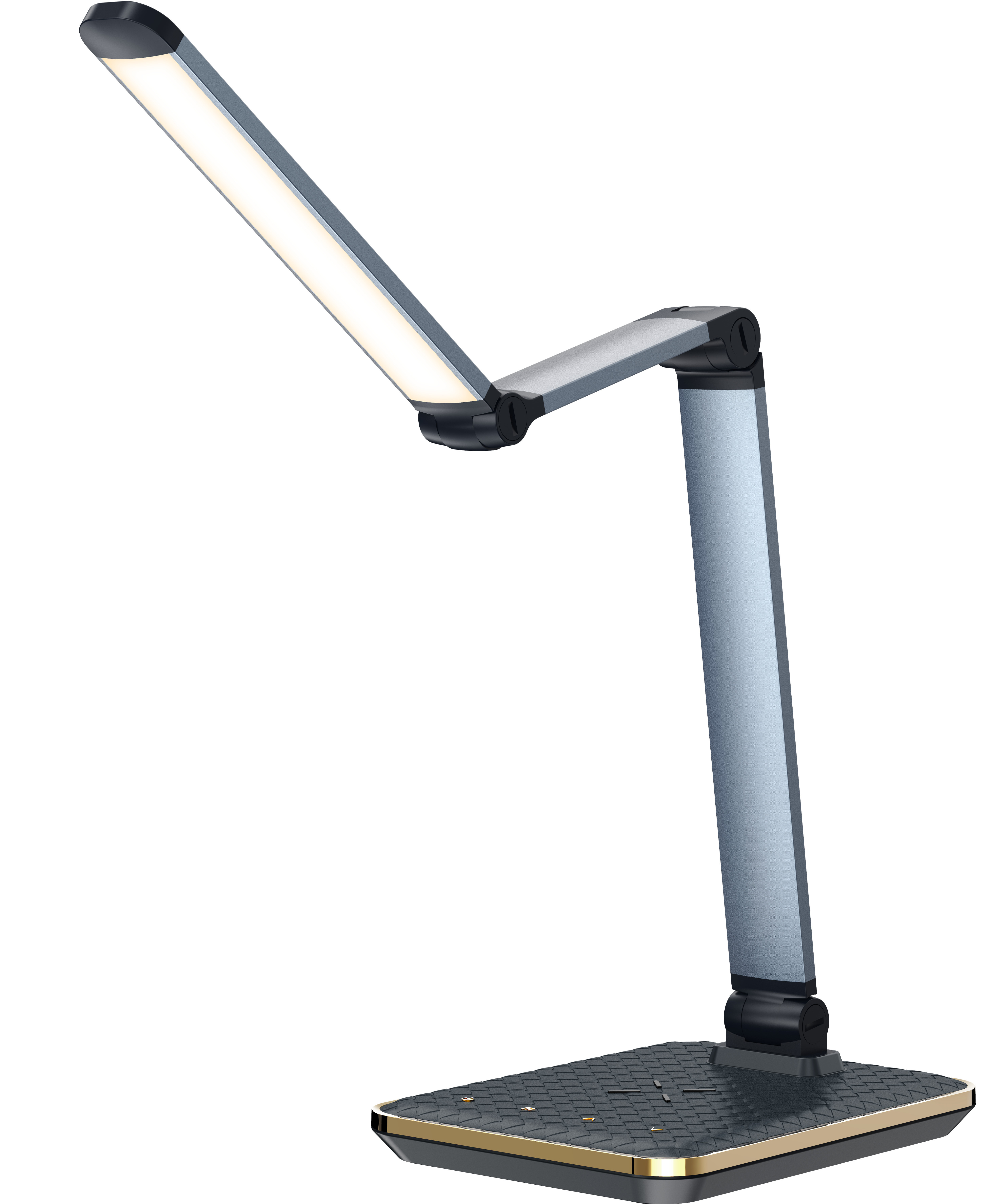 Foldable Swing Arm Table Lamps Dimmable Reading LED Desk Lamp with 5 Brightness Levels Led Light wireless charger