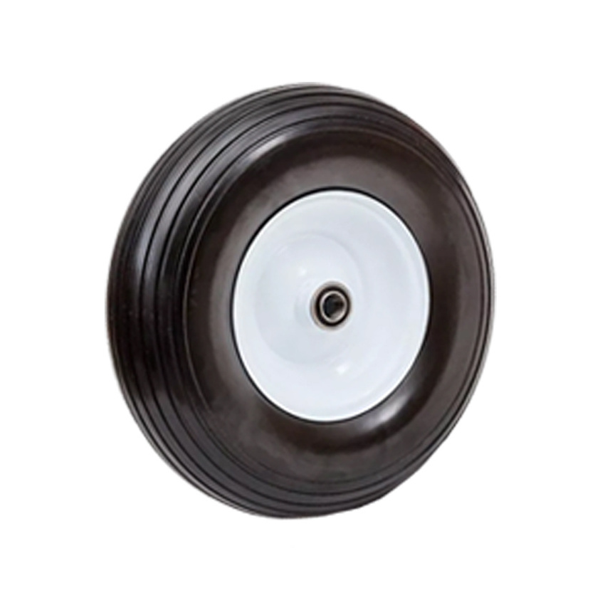 Hot sale Solid PU Polyurethane Foam  Flat Free PU Wheels and Tires for lawn and garden tool carts