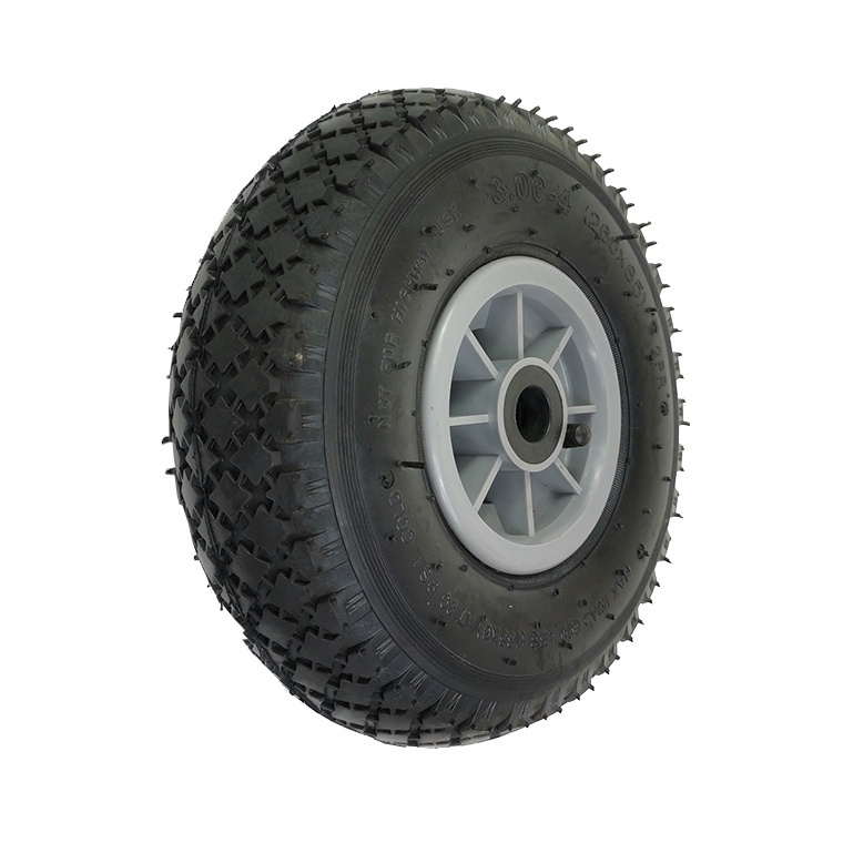 10 inch 3.00-4 Hand Truck wheel Air Rubber Tire 3.50-4 Inflatable Wheel for Lawn Mower Wheelbarrow Pneumatic other wheel