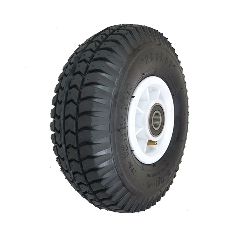 10 inch 3.00-4 Hand Truck wheel Air Rubber Tire 3.50-4 Inflatable Wheel for Lawn Mower Wheelbarrow Pneumatic other wheel