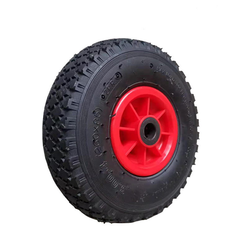 10 inch 3.00-4 Hand Truck wheel Air Rubber Tire 3.50-4 Inflatable Wheel for Lawn Mower Wheelbarrow Pneumatic other wheel