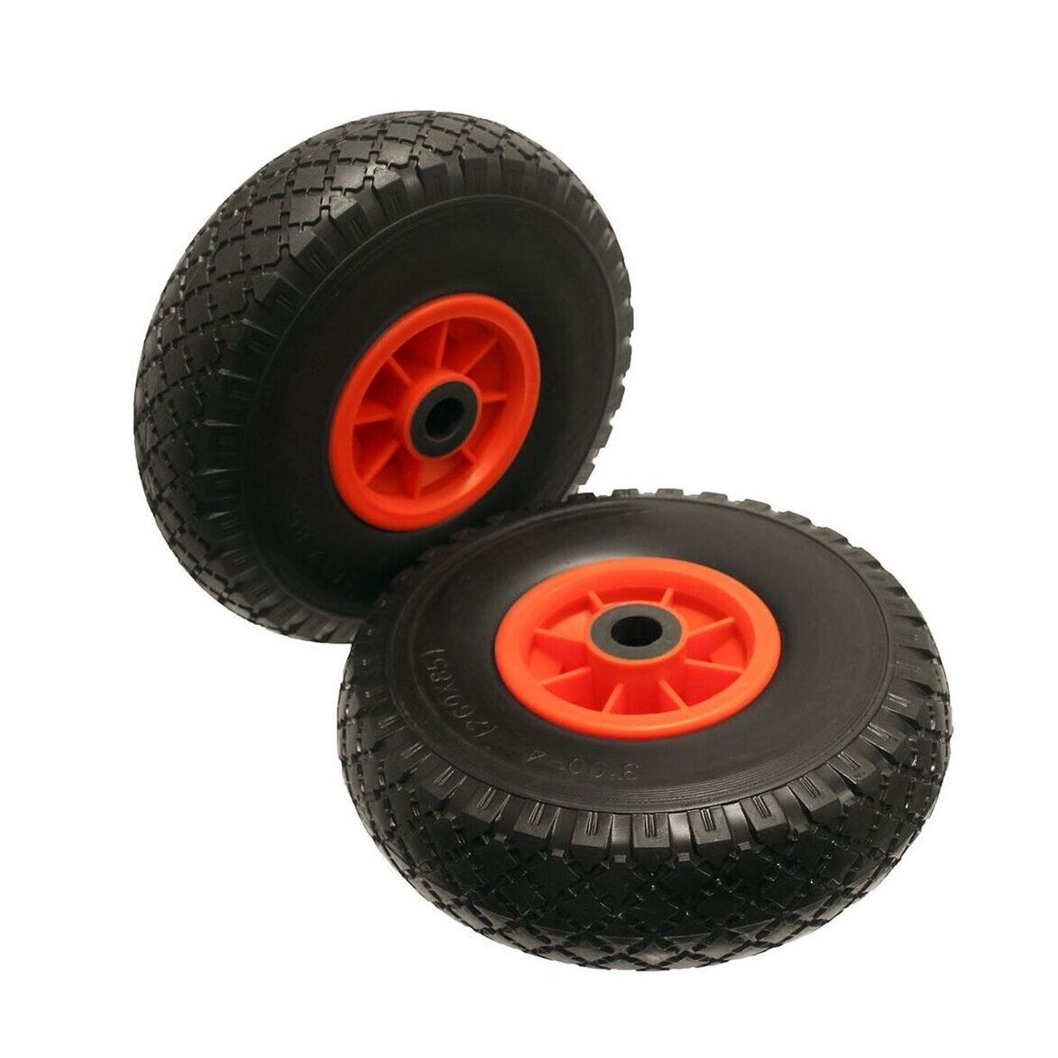 HKT1446 wholesale rubber Foam Flat Free PU Wheels for lawn and garden tool carts 10 inch solid PU polyurethane tires