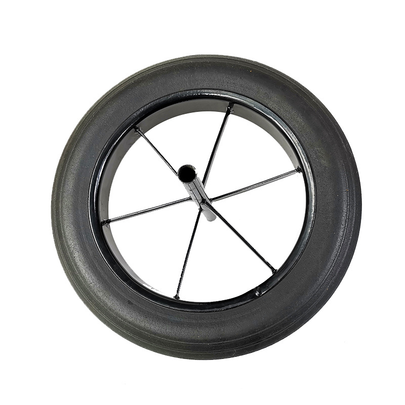 Children barrow spare parts 10 inch solid rubber  wheel balance bike wheel Baby carriage wheel Toy car tire