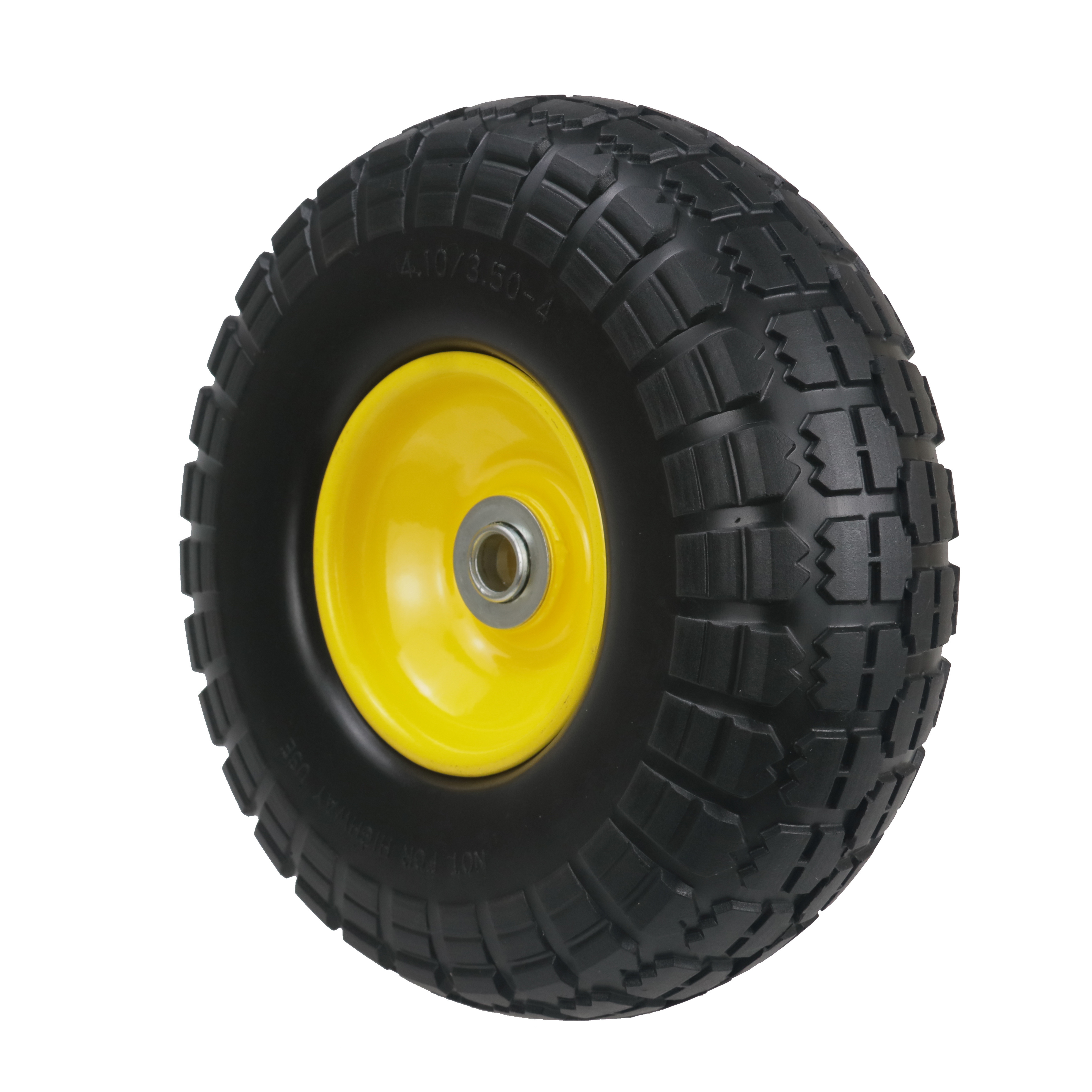 Hanak98 ,Wheelbarrow Tyres, Puncture-Proof Solid Rubber, 4.1/3.5-4