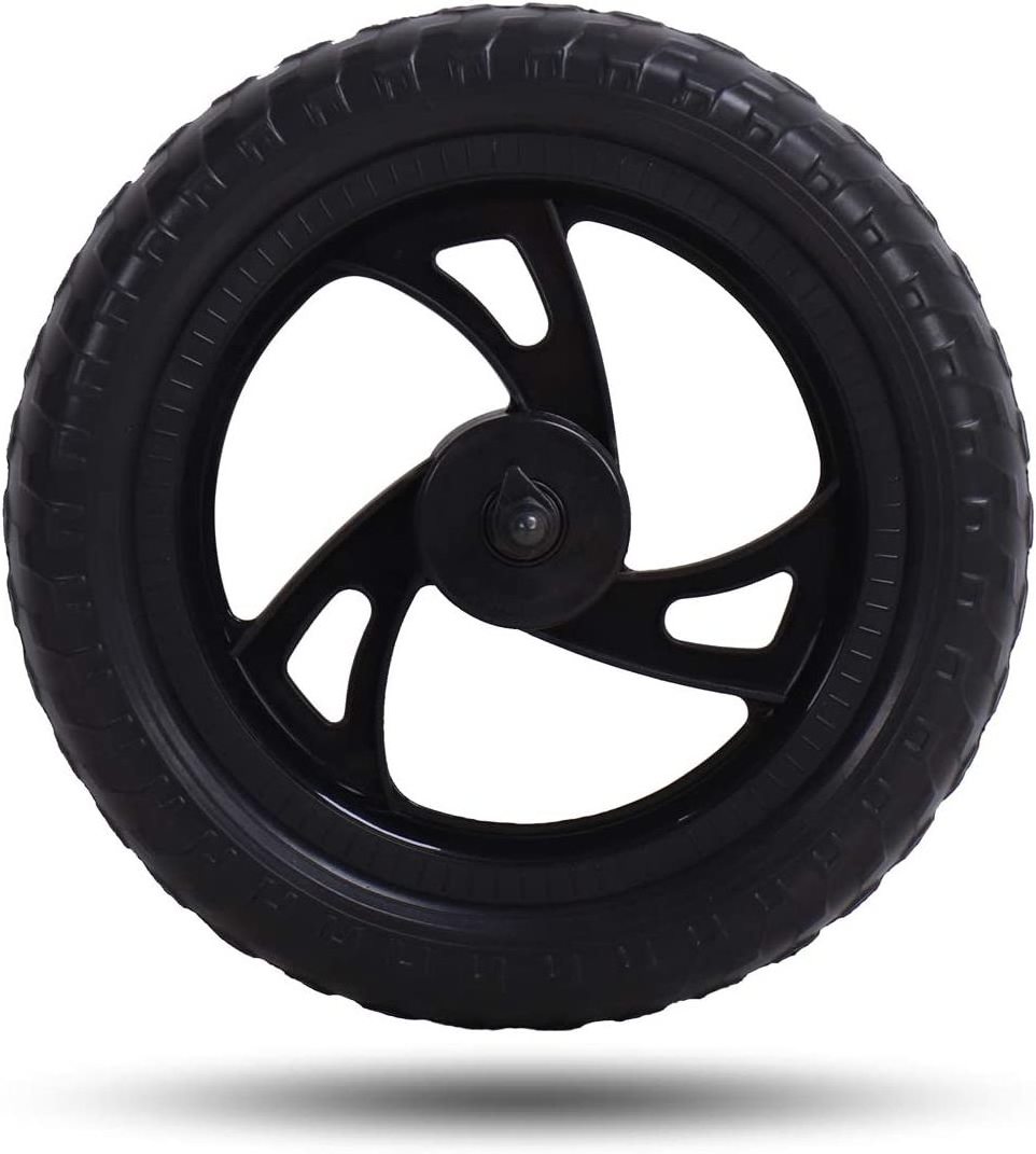 HTK1024 factory sale 12 ubcg flat free eva polymer foam tire air free tire balance bike wheel