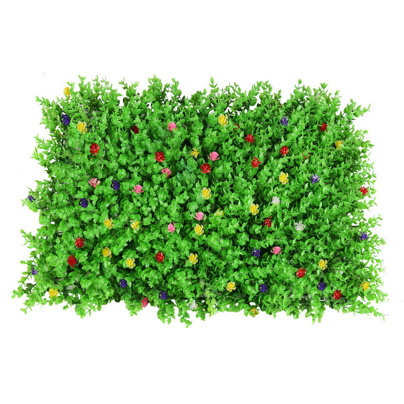 Plastic Greenery Plant Grass Artificial Grass Wall Backdrop For Home Restaurant Indoor Decor, Faux Green Wall Panels