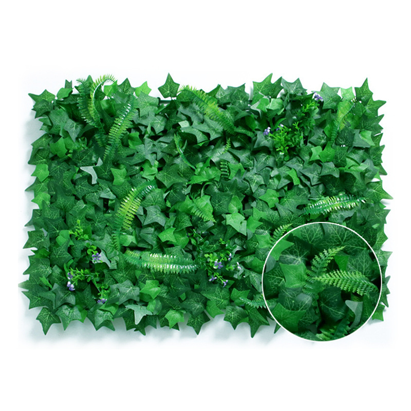 Plastic Greenery Plant Grass Artificial Grass Wall Backdrop For Home Restaurant Indoor Decor, Faux Green Wall Panels