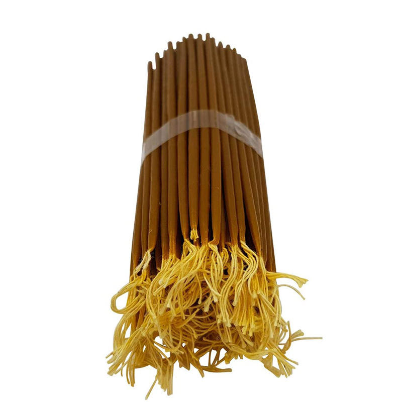 Decorative Tall Thin Pure Beeswax Candles for Church Prayer, Smokeless No Drip Honey Scented Taper Candles For Birthday Home