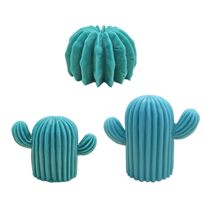 3D Cactus Succulents Silicone Scented Candle Mold For DIY Handmade Soap,  Silicone Candle Succulent Molds For Cake Decorating