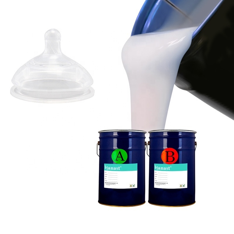 Liquid Silicone Rubber HN-6620a/b Hardness 20-80  High Transparent LSR Liquid Silicone For Feeding Bottles Suction Nozzles