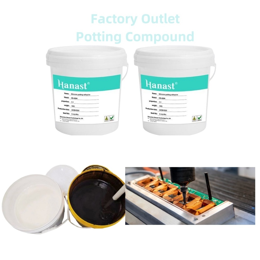 RTV  Potting Compound Two Component Silicone Liquid Rubber Waterproof Sealant For Electric Components Led Lights Module