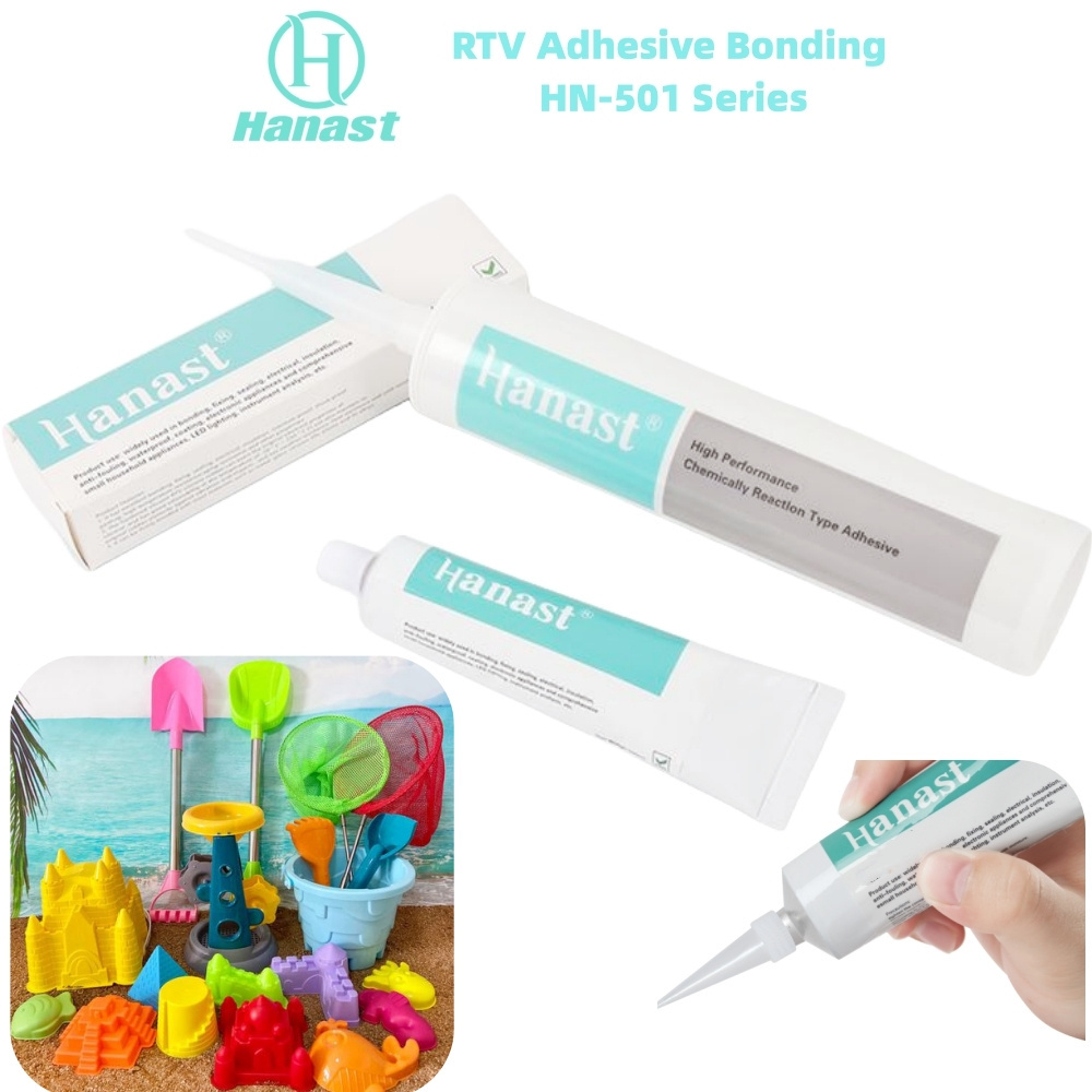 Hanst 501 Bonding plastic metal ABS ceramic rubber material sealing insulation silicone adhesive ketoxime type RTV silicone glue