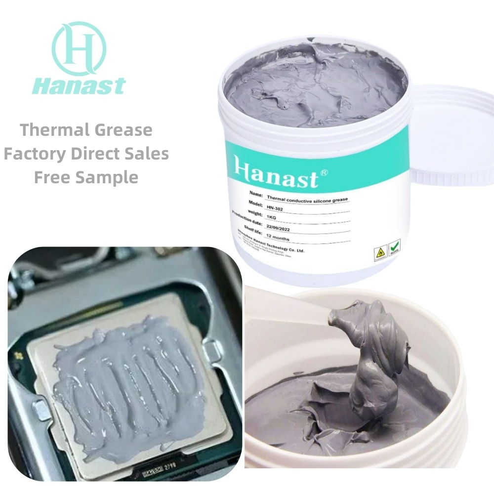 Factory Supply One Component Thermal Paste Electronic Thermally Conductive Silicone Grease Server For Gaming  PC CPU Heatsink