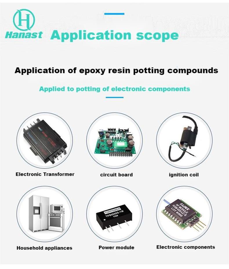 High Temperature Waterproof Insulation LED PCB Electronic Components Epoxy Resin Encapsulation Potting AB Glue